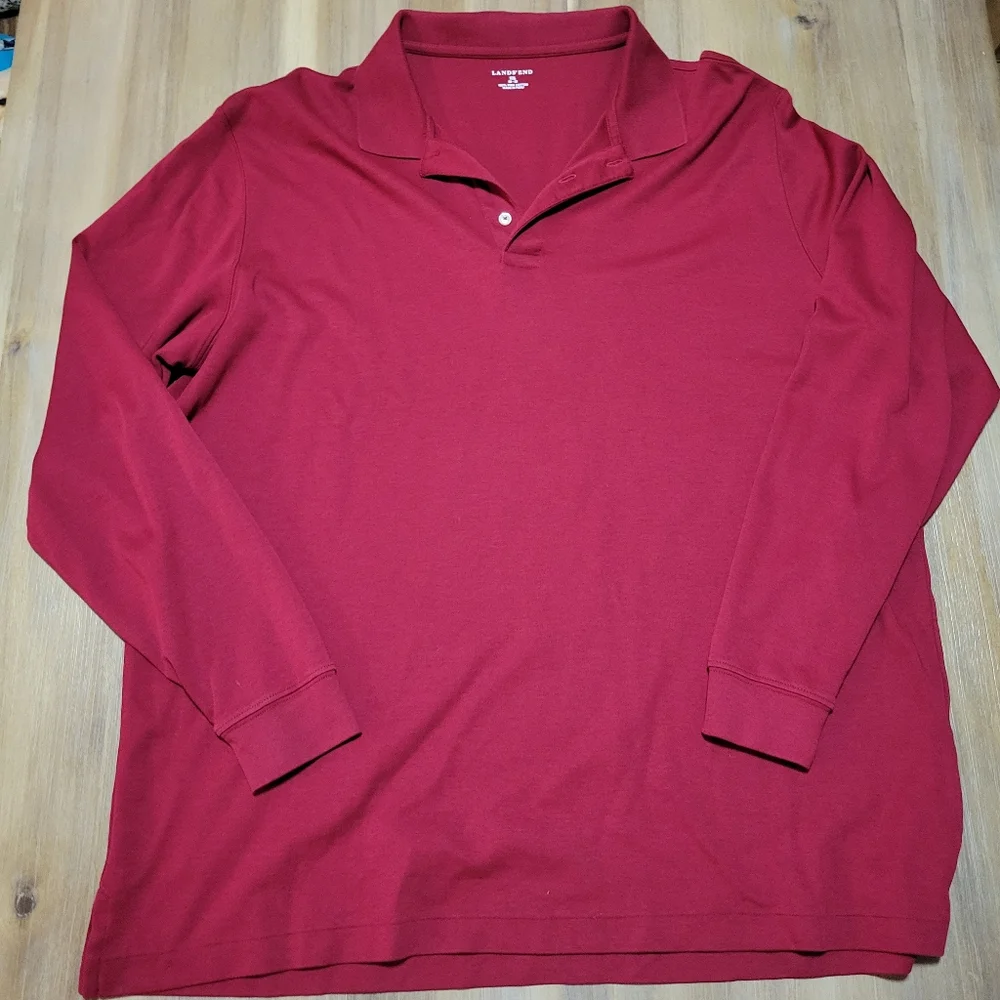 Lands end long sleeve Cotton Shirt mens size xxl - Picture 1 of 2